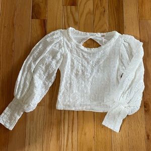 Free people tea time lace top